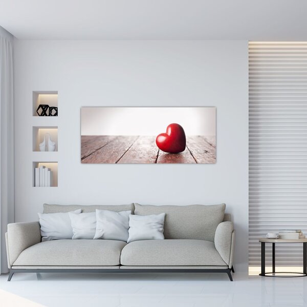 Slika lesenega srca (120x50 cm)