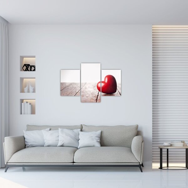Slika lesenega srca (90x60 cm)