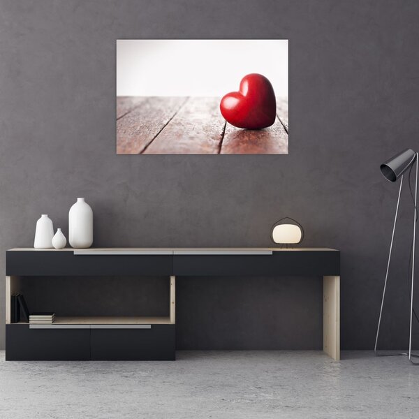 Slika lesenega srca (90x60 cm)