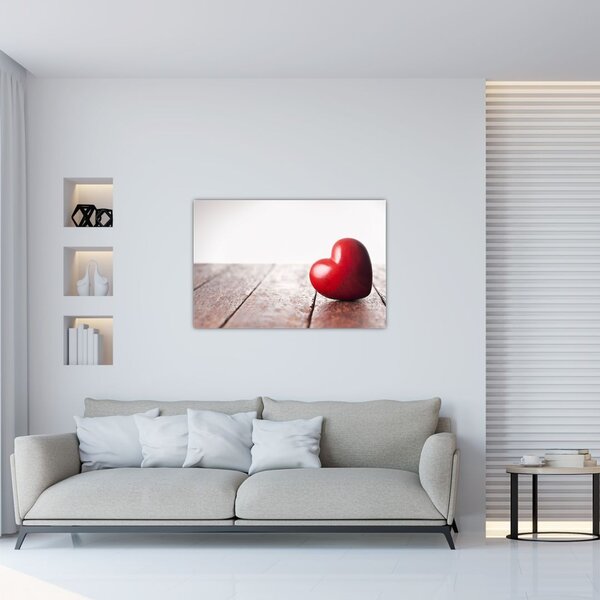 Slika lesenega srca (90x60 cm)