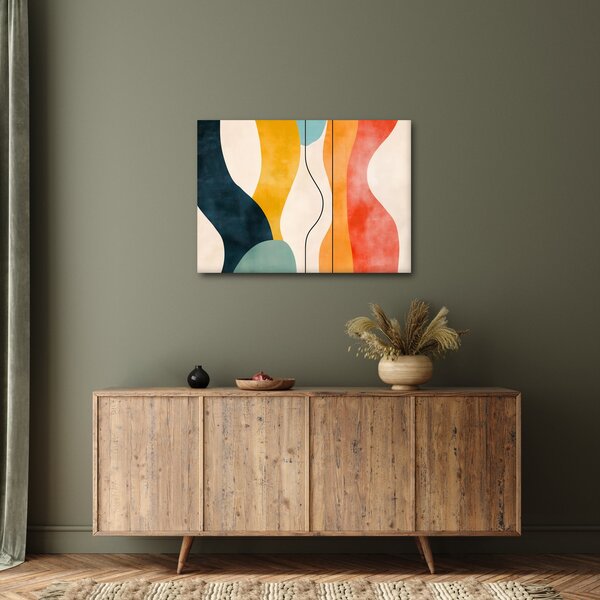 Slika - Minimalistična šarena ilustracija II. (70x50 cm)
