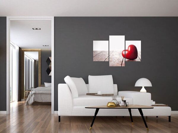 Slika lesenega srca (90x60 cm)