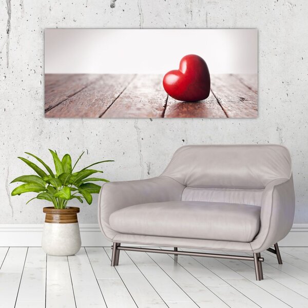 Slika lesenega srca (120x50 cm)