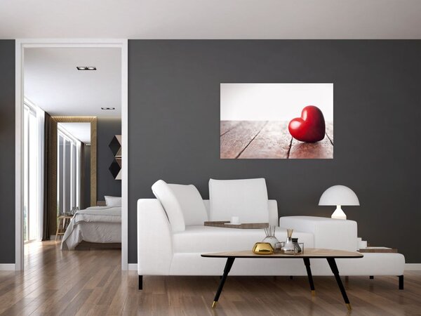 Slika lesenega srca (90x60 cm)