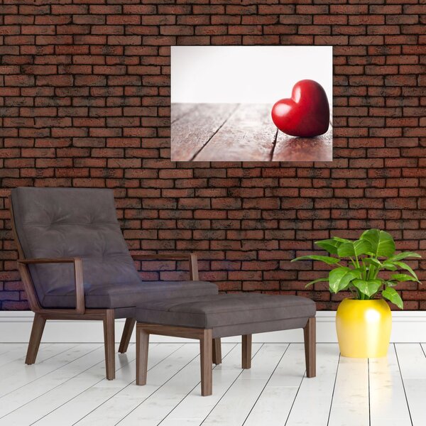 Slika lesenega srca (70x50 cm)