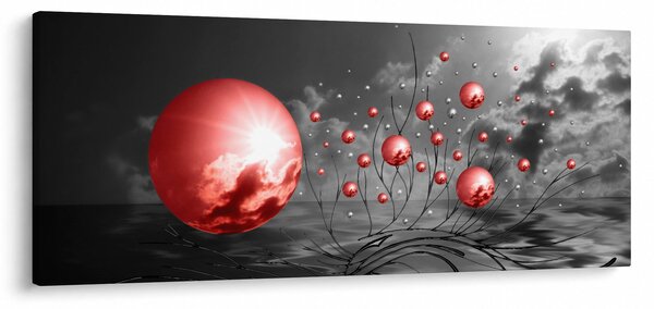 Slika crvenih kugli (120x50 cm)