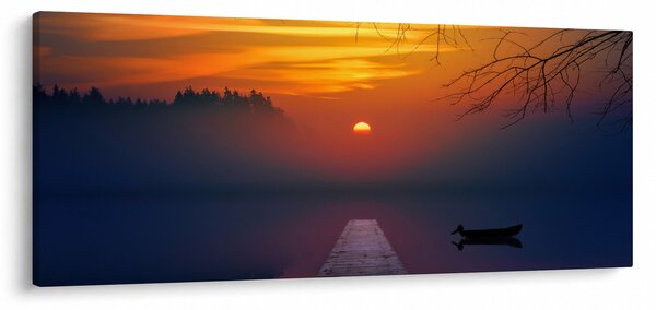 Slika mosta sa zalaskom sunca (120x50 cm)