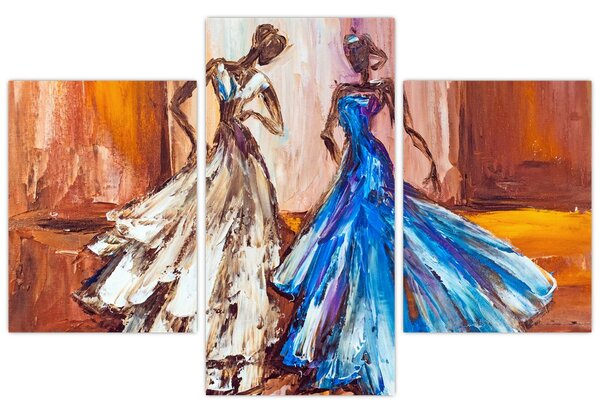 Slika - Plesalka, oljna slika (90x60 cm)