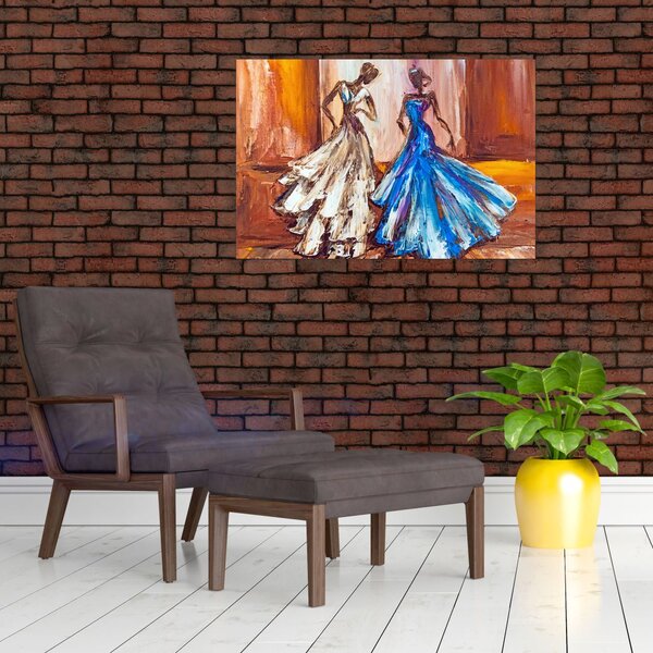 Slika - Plesalka, oljna slika (90x60 cm)