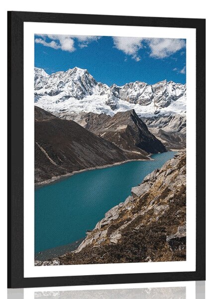 Plakat s paspartuom nacionalni park Patagonija u Argentini