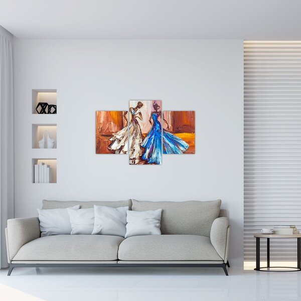 Slika - Plesalka, oljna slika (90x60 cm)