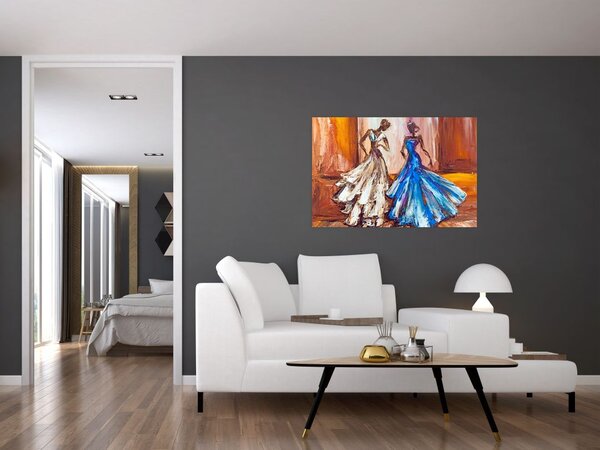Slika - Plesalka, oljna slika (90x60 cm)