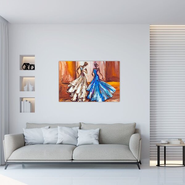 Slika - Plesalka, oljna slika (90x60 cm)