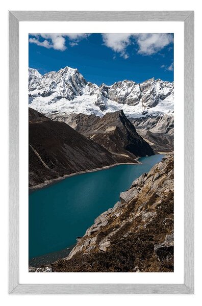 Plakat s paspartuom nacionalni park Patagonija u Argentini