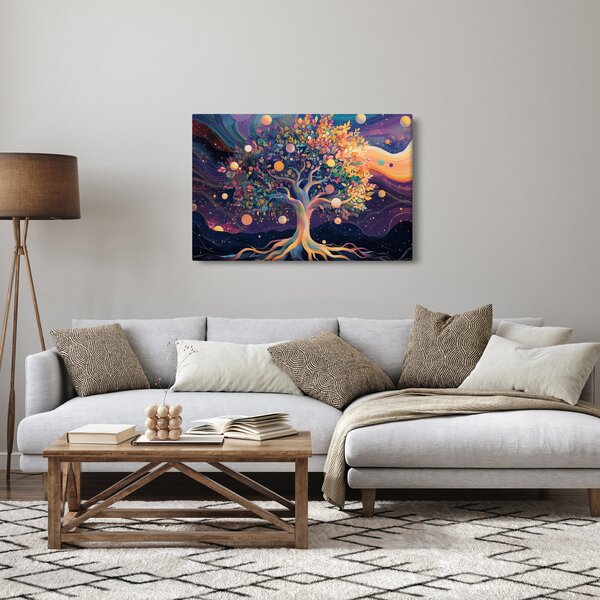 Slika – Ljubičasto drvo puno energije (90x60 cm)