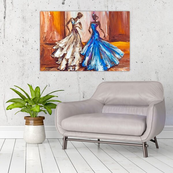 Slika - Plesalka, oljna slika (90x60 cm)