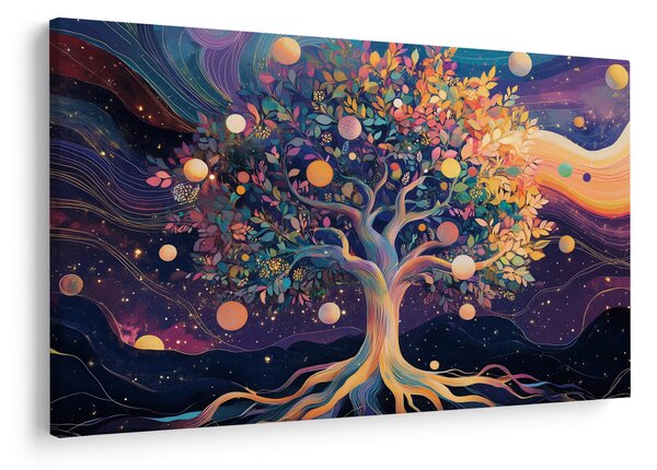 Slika – Ljubičasto drvo puno energije (90x60 cm)