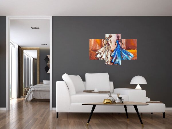 Slika - Plesalka, oljna slika (90x60 cm)