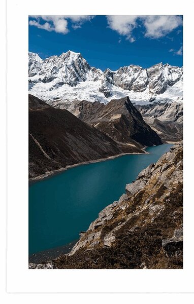 Plakat s paspartuom nacionalni park Patagonija u Argentini