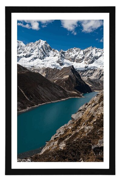 Plakat s paspartuom nacionalni park Patagonija u Argentini