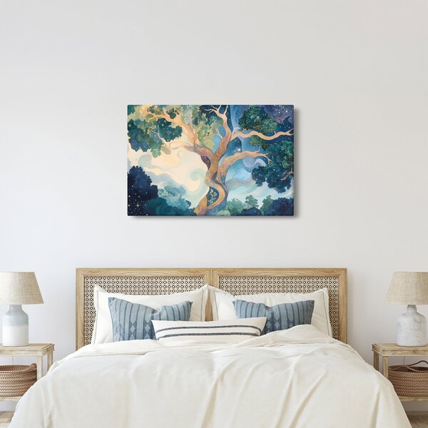 Slika – Svemirsko drvo (90x60 cm)