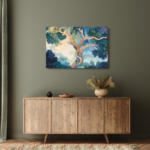 Slika – Svemirsko drvo (90x60 cm)