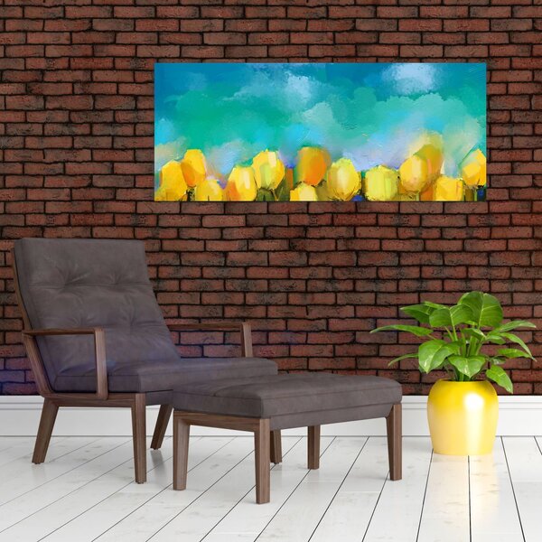 Slika rumenih tulipanov (120x50 cm)