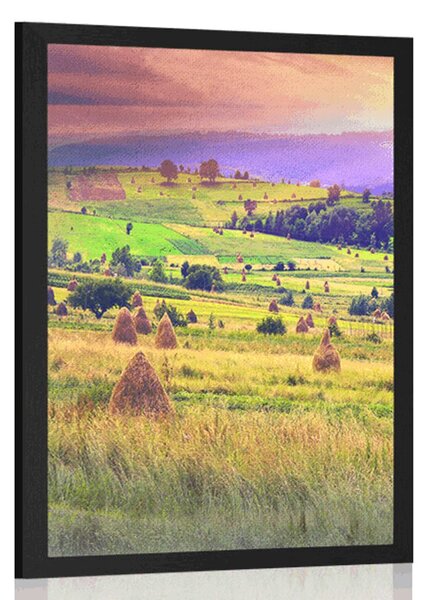 Plakat stogovi u karpatskim planinama