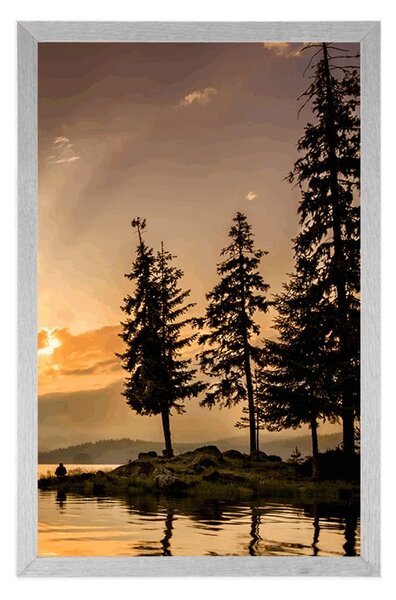 Plakat planinsko jezero