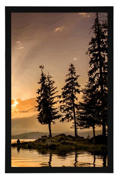 Plakat planinsko jezero