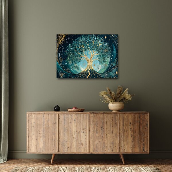 Slika – Drvo života u svemiru (70x50 cm)