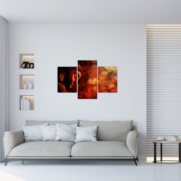 Slika - Buda v rdečih tonih (90x60 cm)