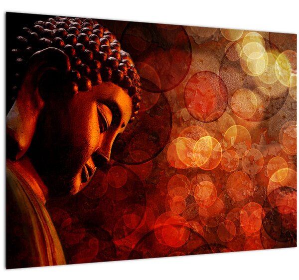 Slika - Buda v rdečih tonih (70x50 cm)
