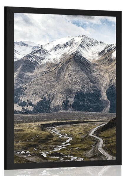 Plakat prekrasna planinska panorama