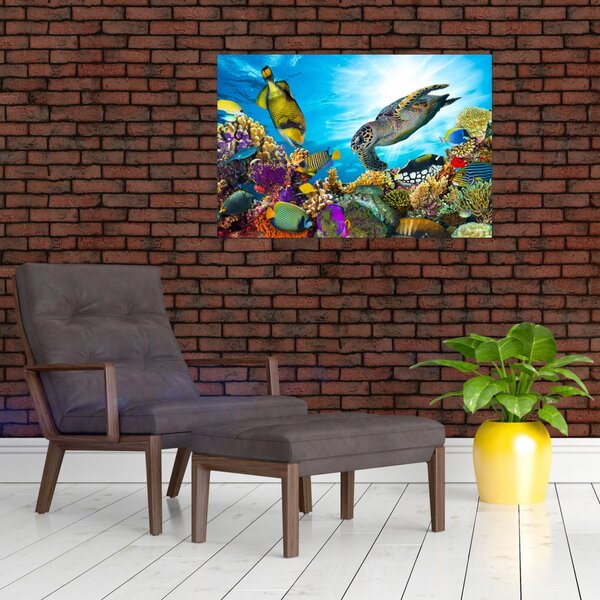 Slika koralnega grebena (90x60 cm)