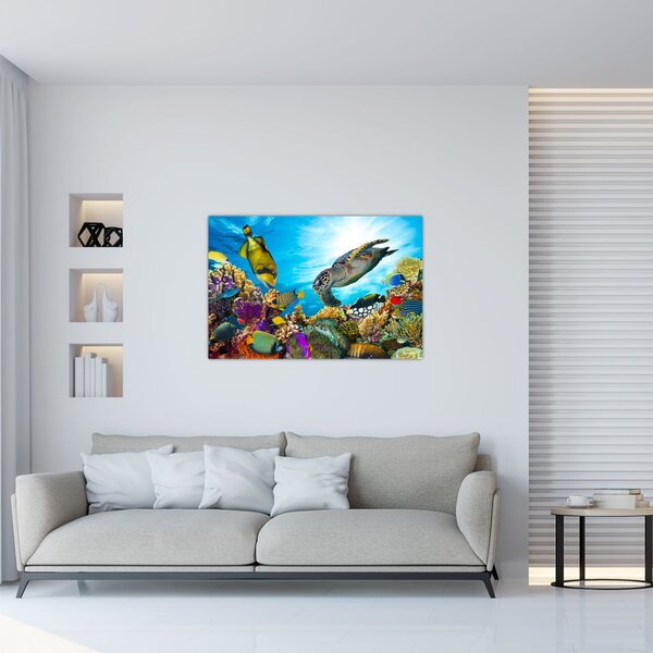 Slika koralnega grebena (90x60 cm)