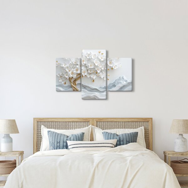Slika – 3D elegantno drvo života (90x60 cm)