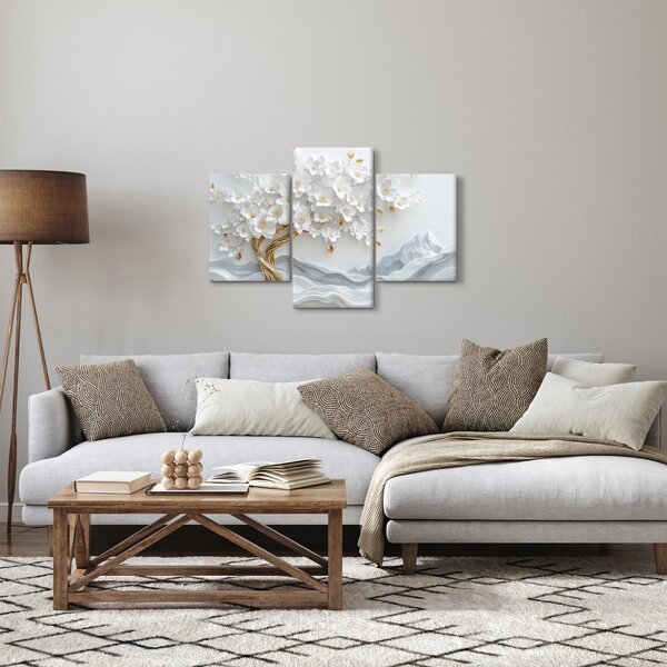 Slika – 3D elegantno drvo života (90x60 cm)