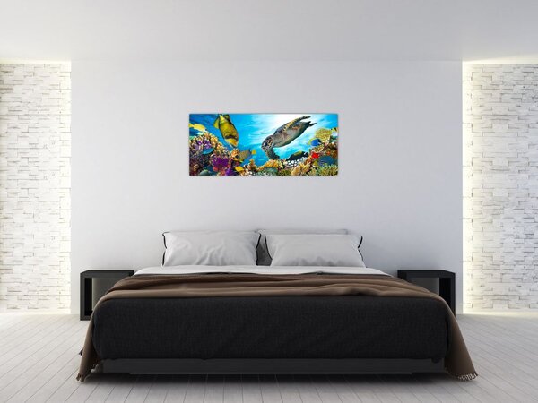 Slika koralnega grebena (120x50 cm)