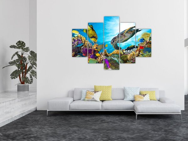 Slika koralnega grebena (150x105 cm)
