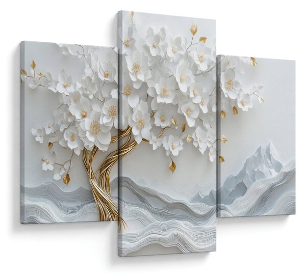 Slika – 3D elegantno drvo života (90x60 cm)