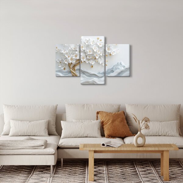 Slika – 3D elegantno drvo života (90x60 cm)