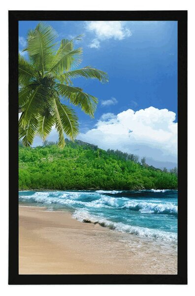 Plakat plaža na otoku Sejšeli