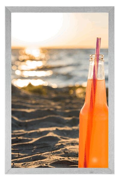 Plakat osvježavajuće piće na plaži