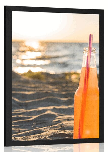 Plakat osvježavajuće piće na plaži