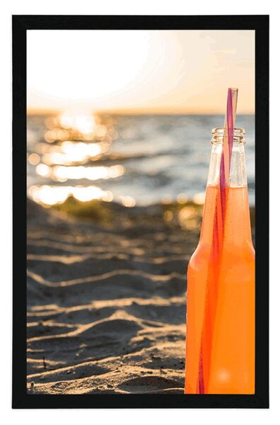 Plakat osvježavajuće piće na plaži