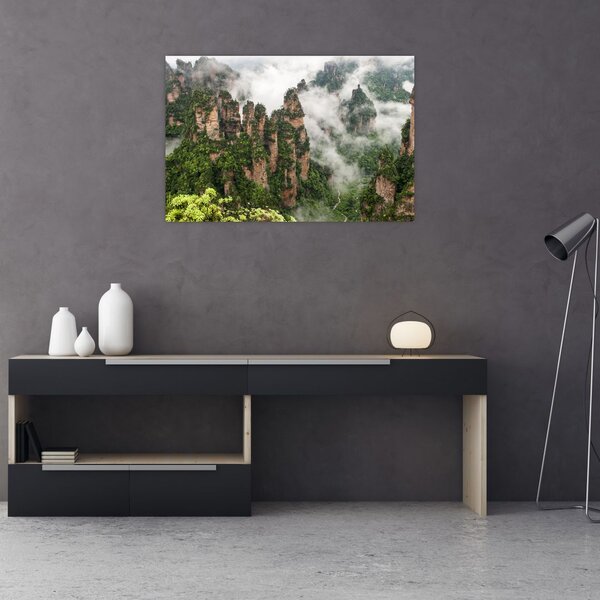Slika - Nacionalni park Zhangjiajie, Kitajska (90x60 cm)