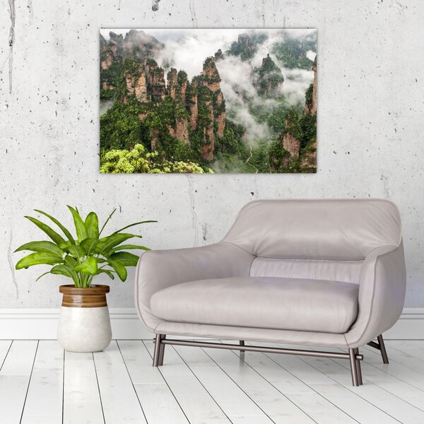 Slika - Nacionalni park Zhangjiajie, Kitajska (90x60 cm)