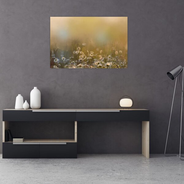 Slika - Oljna slika marjetic (90x60 cm)