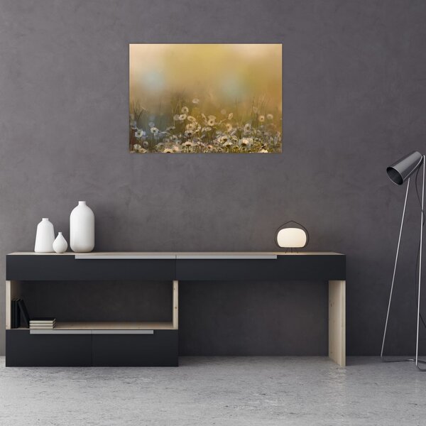 Slika - Oljna slika marjetic (70x50 cm)